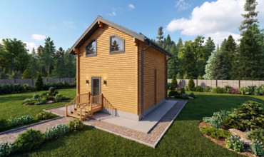 Сруб дома по проекту КП-51119